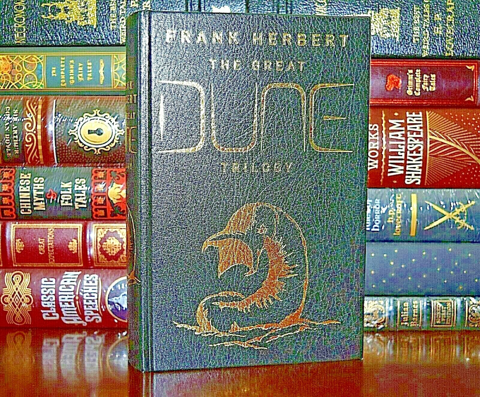 NEW Great Dune Trilogy by Frank Herbert Leather Bound Collectible Hardcover