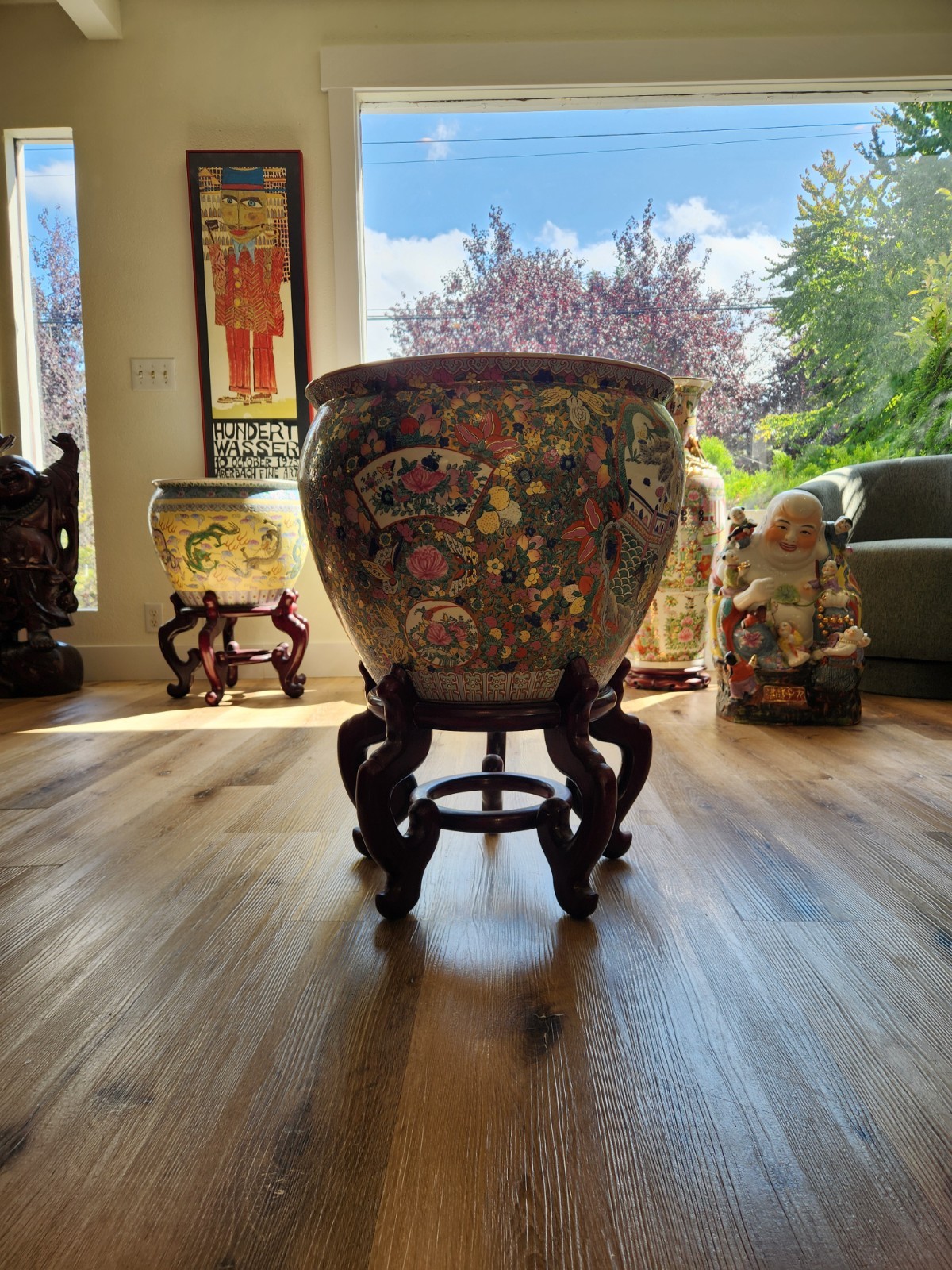 Chinese Export Porcelain Fish Bowl Large #2