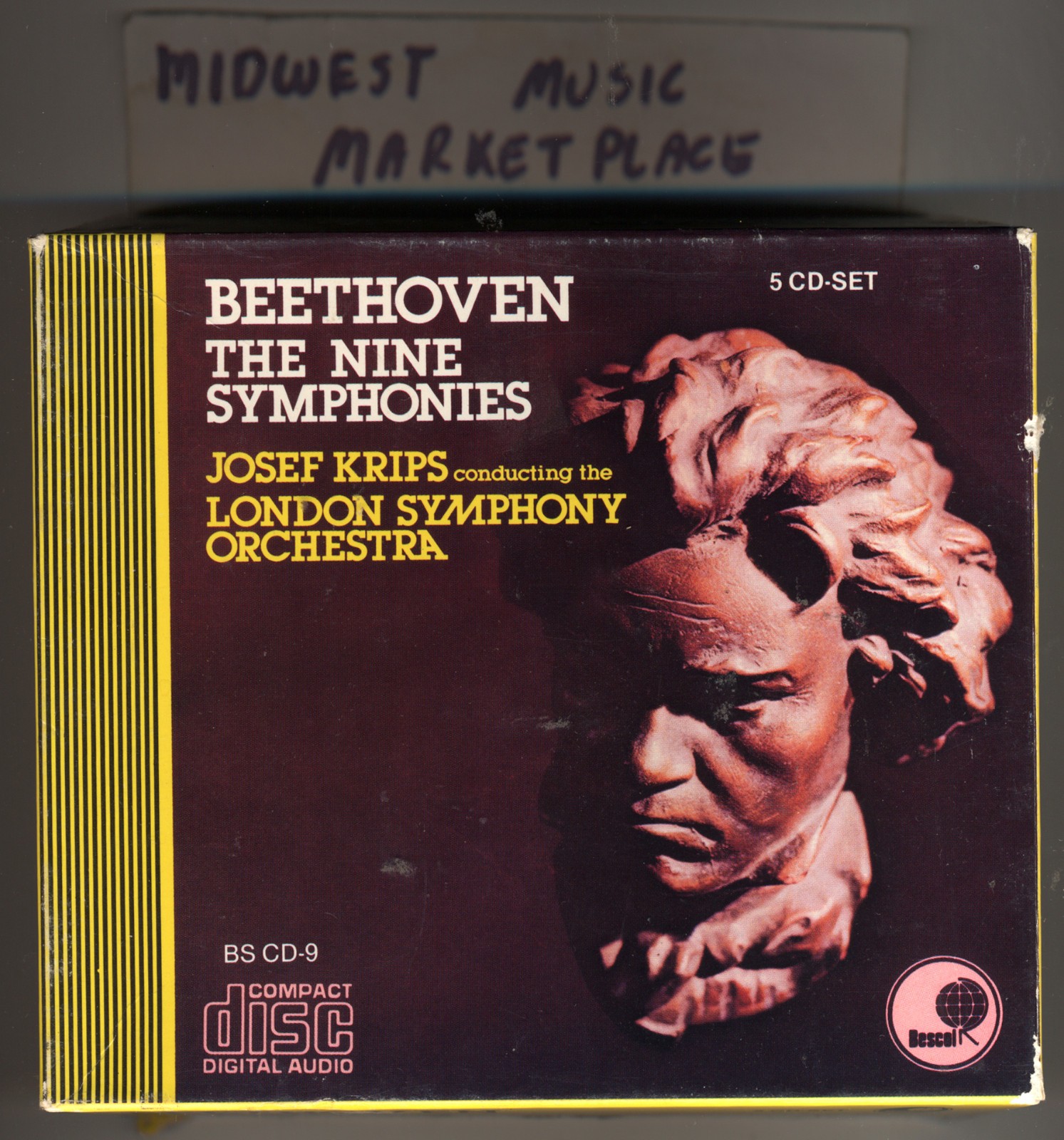 Beethoven The Nine Symphonies 5CD Set - Josef Krips & London Symphony Orchestra