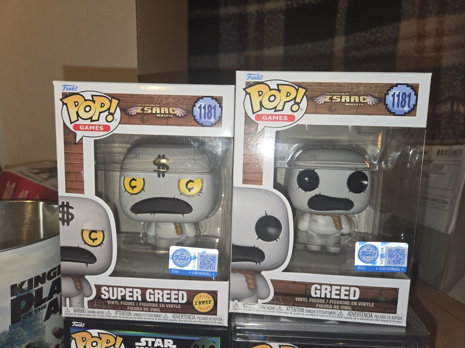 Funko Pop The Binding Of Isaac Super Greed Chase Variant 1181 BUNDLE Funko Pop The Binding Of Isaac Super Greed Chase Variant 1181 BUNDLE