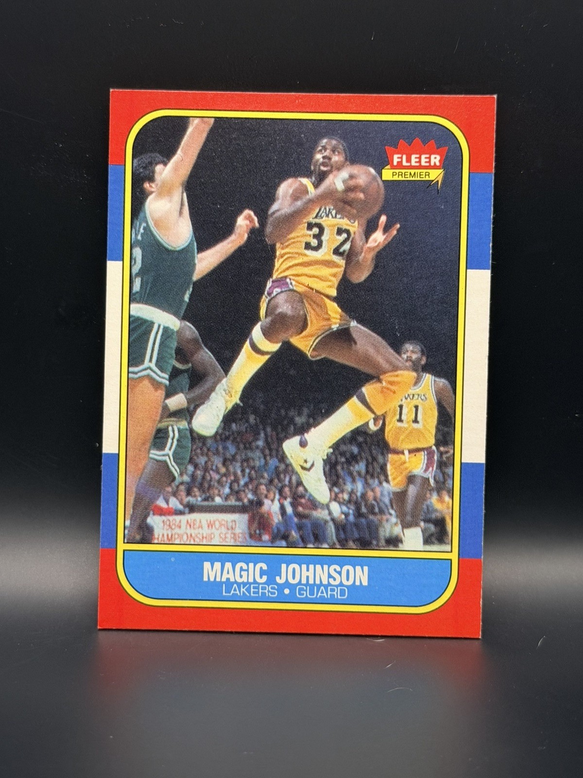 1986-87 Fleer Basketball MAGIC JOHNSON #53 Excellent-Los Angeles Lakers