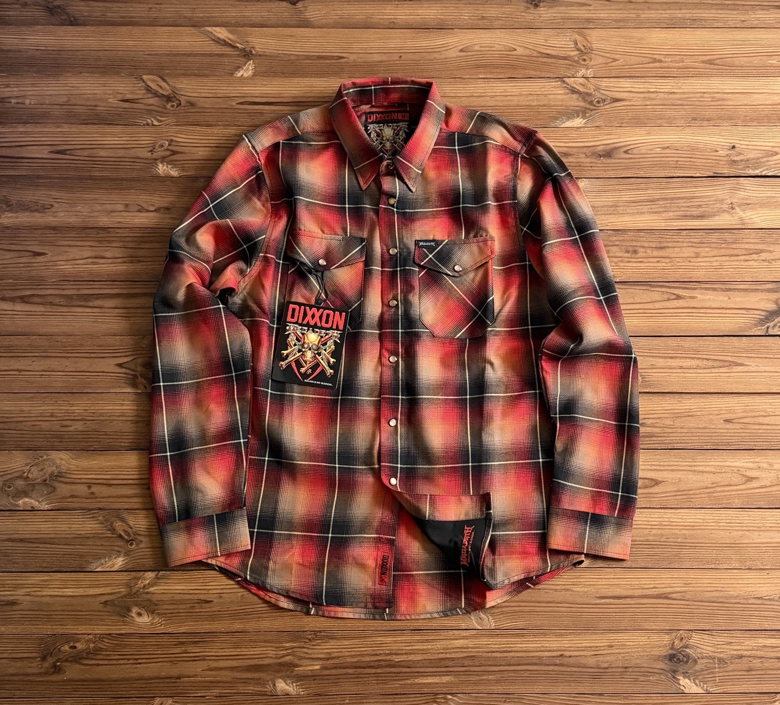 Dixxon x Megadeth Killing Is My Business Men’s Long Sleeve Shirt NWT