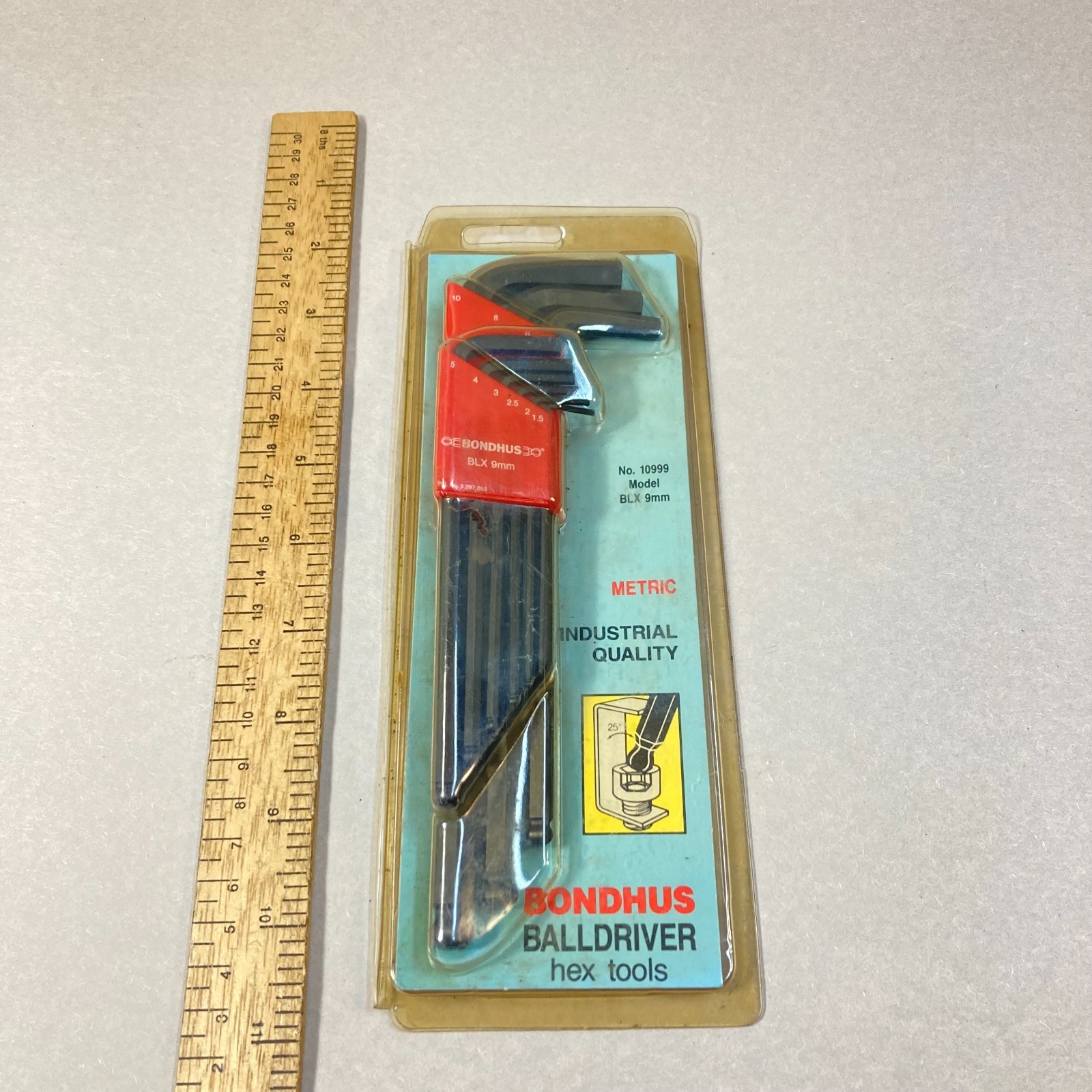Bondhus Hex Key Ball Driver Set 9Pc Metric 1.5mm-10mm