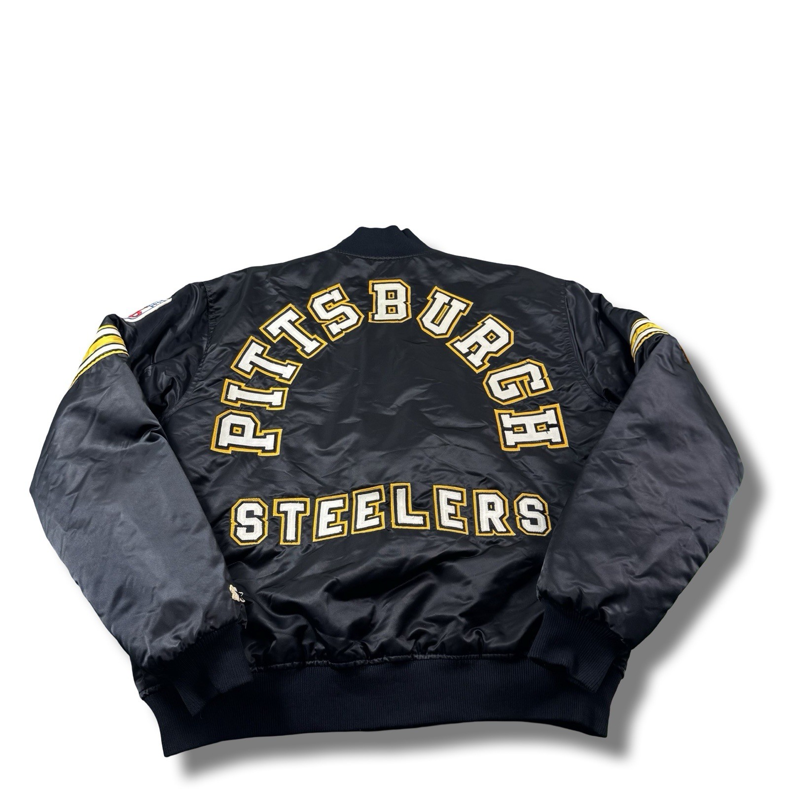 VTG 80/90s Starter NFL Proline Pittsburgh Steelers Satin Jacket USA Mens XL Rare