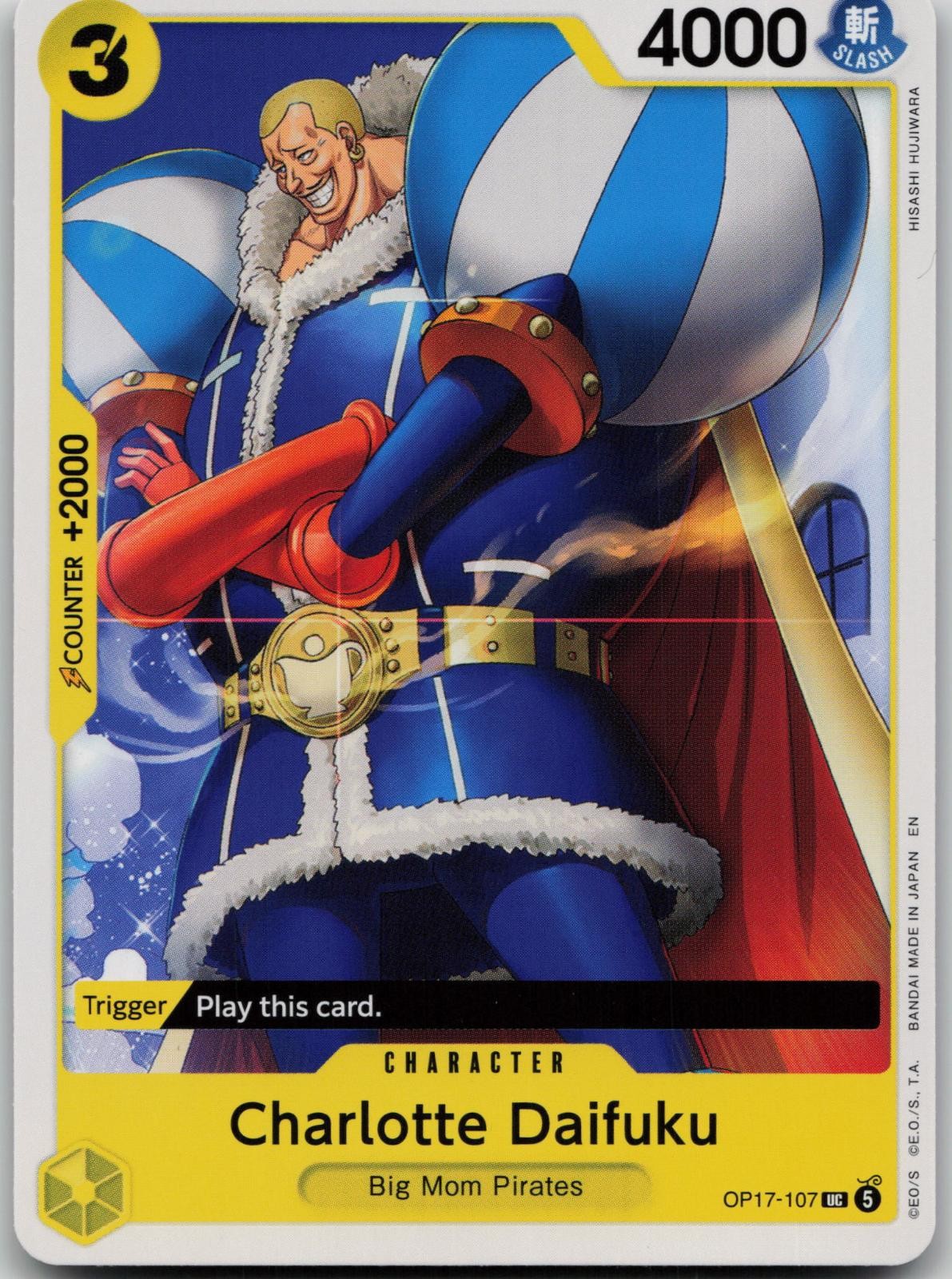 Charlotte Daifuku OP17-107 Uncommon The World\'s Strongest Warriors One Piece NM
