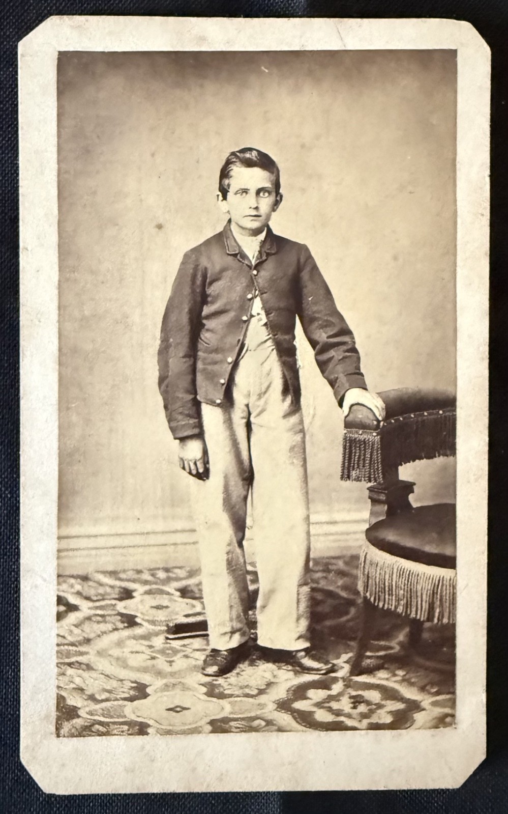 CDV of young Civil War soldier, by Cridland's, Dayton, Ohio