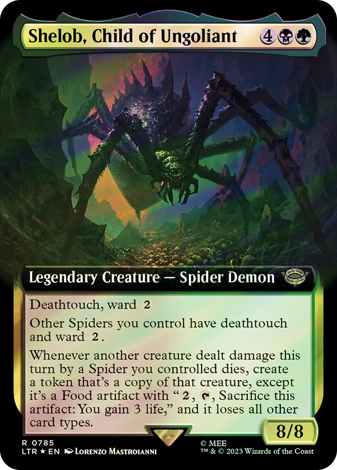 MTG SURGE FOIL Shelob, Child of Ungoliant Extended Art - The Lord of the Rings