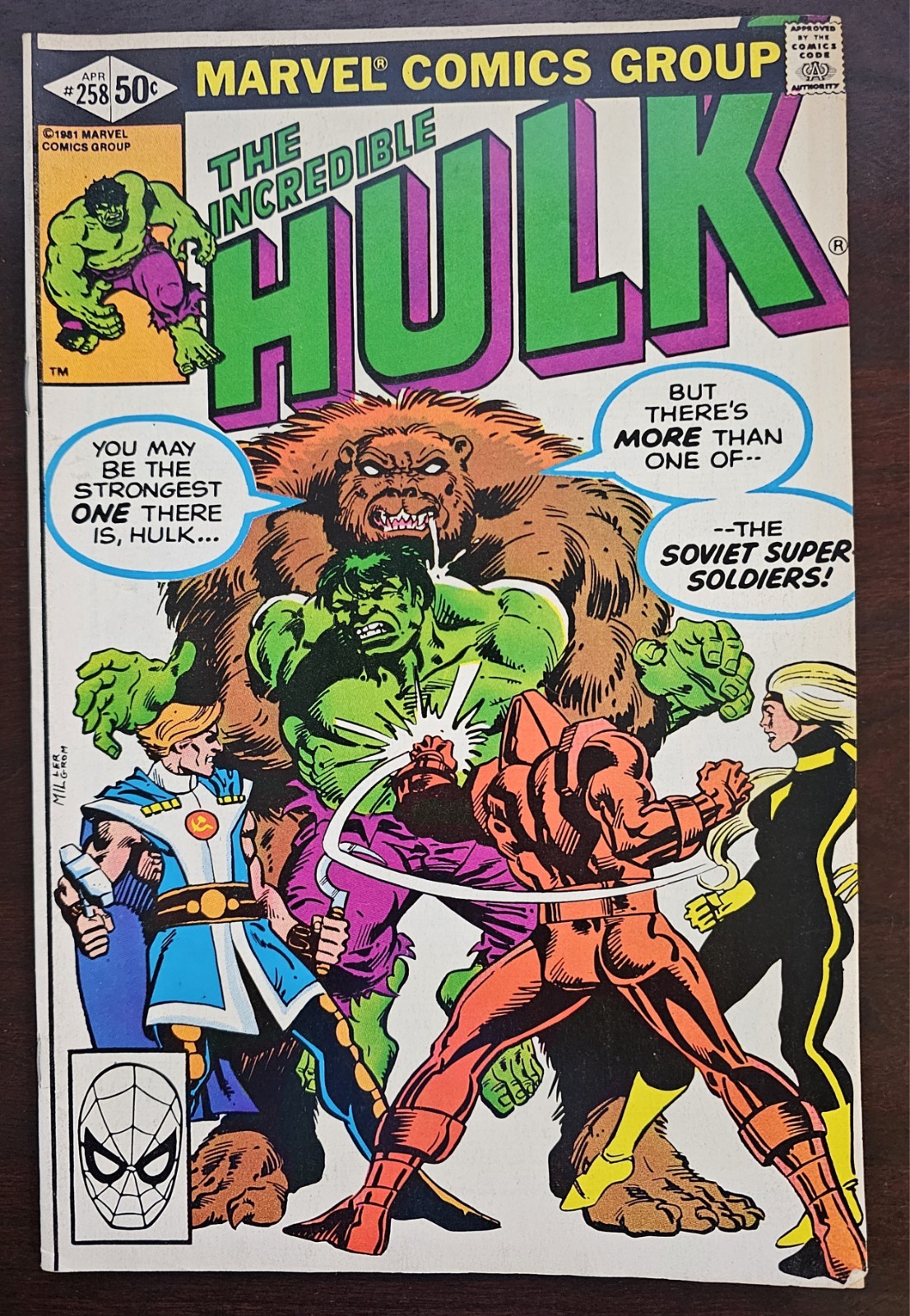 The Incredible Hulk #258 ( April 1981) 1st App Of Soviet Super Soldiers