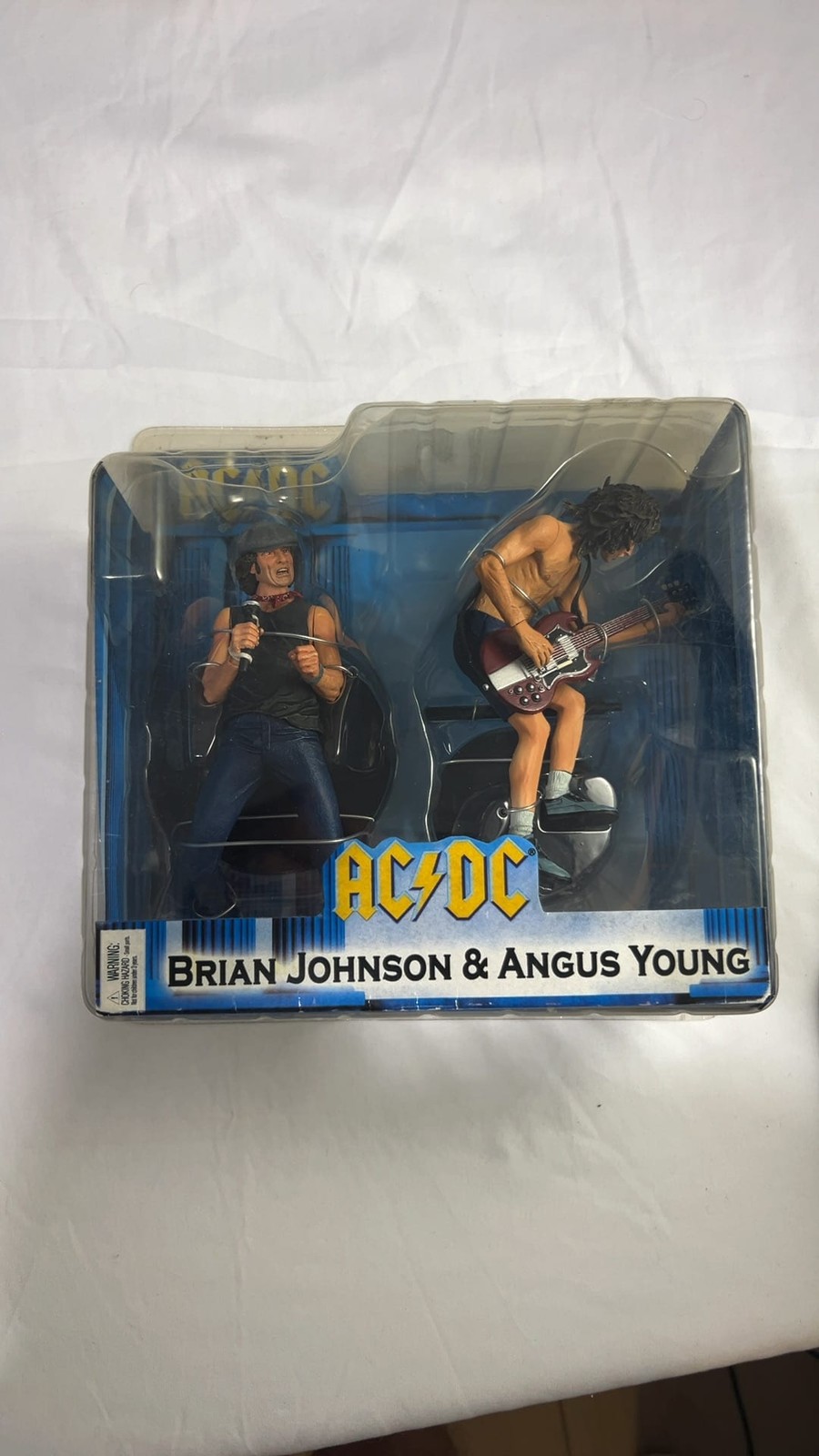 NECA Reel Toys AC/DC Brian Johnson & Angus Young Figures Sealed 2007
