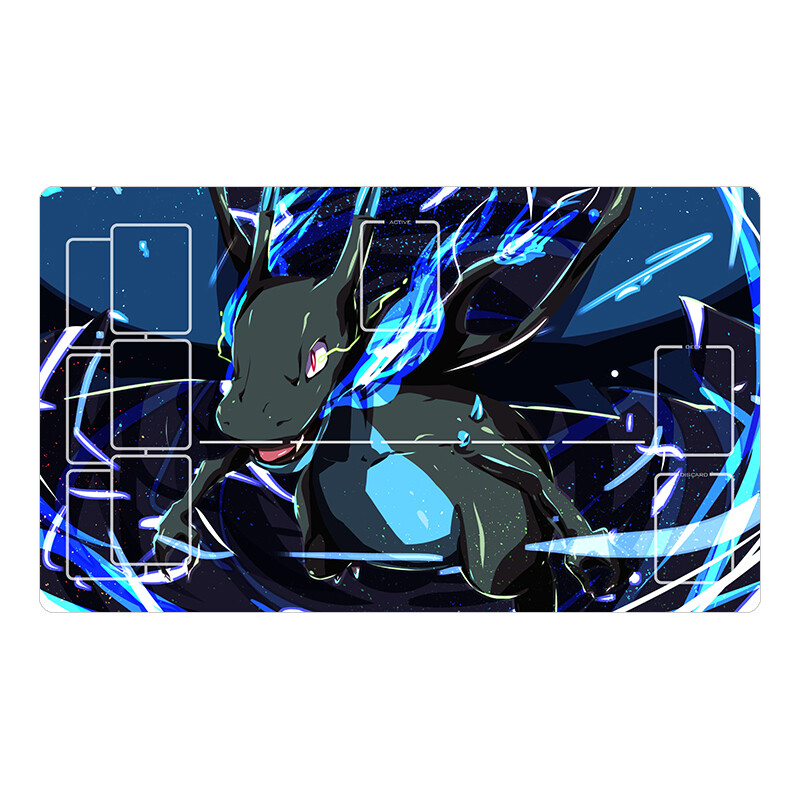 Mega Charizard X Playmat TCG Card Game Play Mat Gaming Desk Mouse Pad _cc02