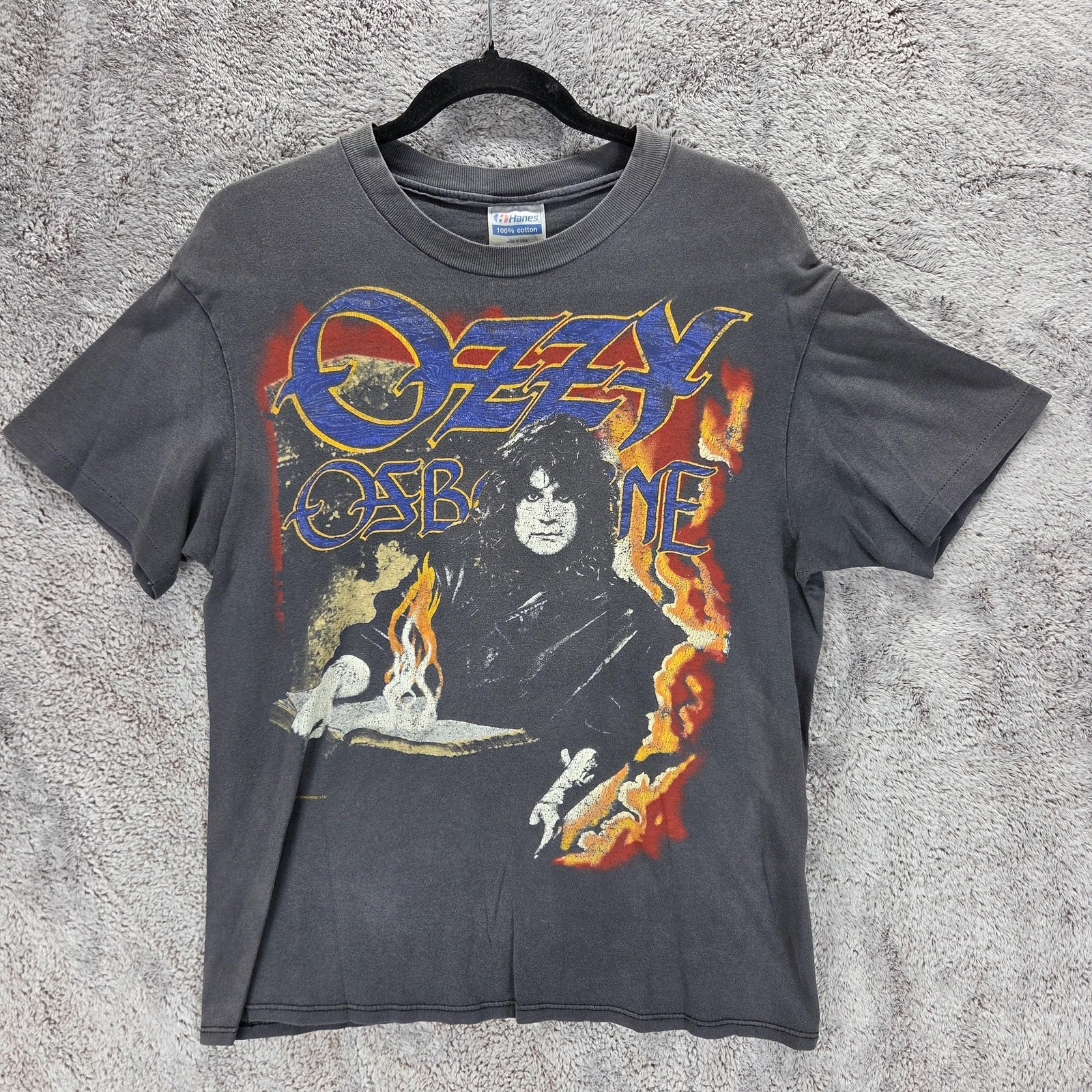 VTG Ozzy Osbourne Shirt Mens Large 1988 Ozzy Is Tour Band Tee 80s Single Stitch