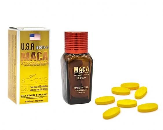 Maca USA Strong Man 6500 mg. 10 tab