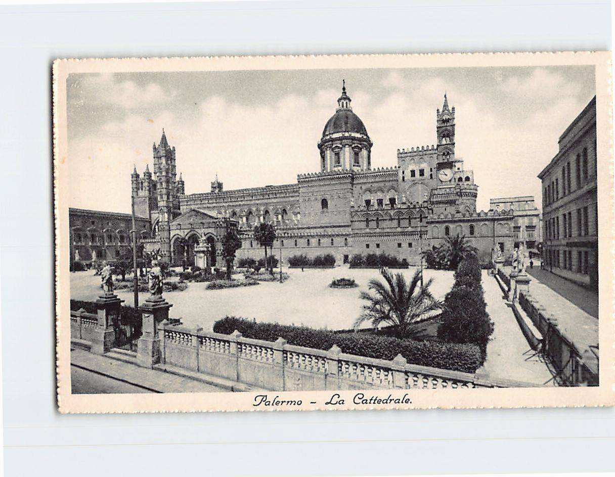 Postcard La Cattedral Palermo Italy