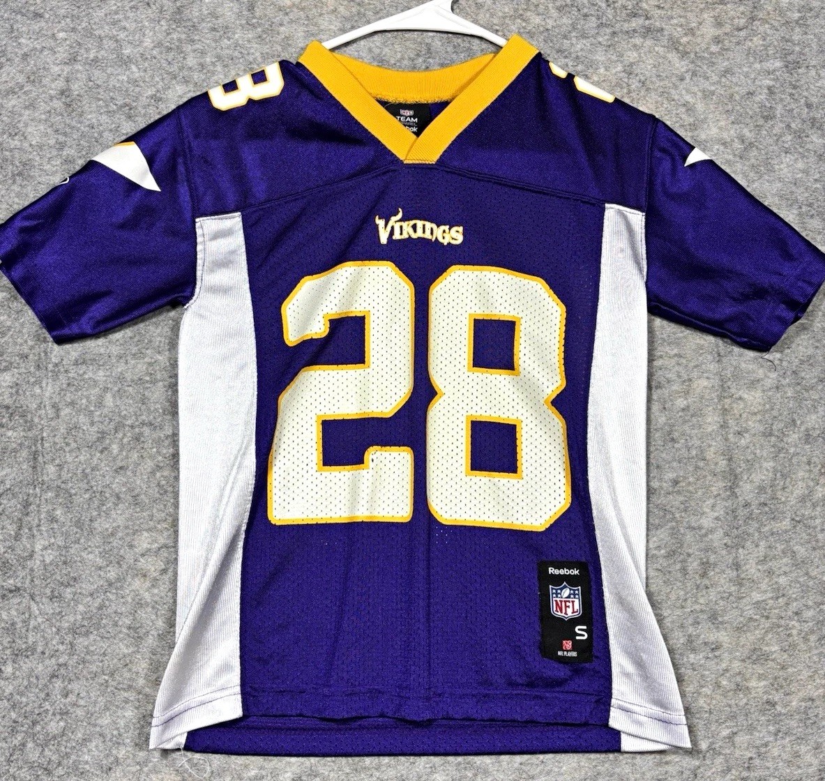 Vintage Reebok Minnesota Vikings Adrian Peterson Football Jersey Purple small