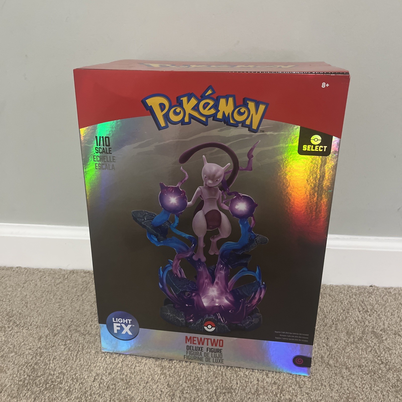 Pokemon Select Mewtwo Deluxe Collector Figure 1/10 Scale 13in Light FX Statue Pokemon Select Mewtwo Deluxe Collector Figure 1/10 Scale 13in Light FX Statue