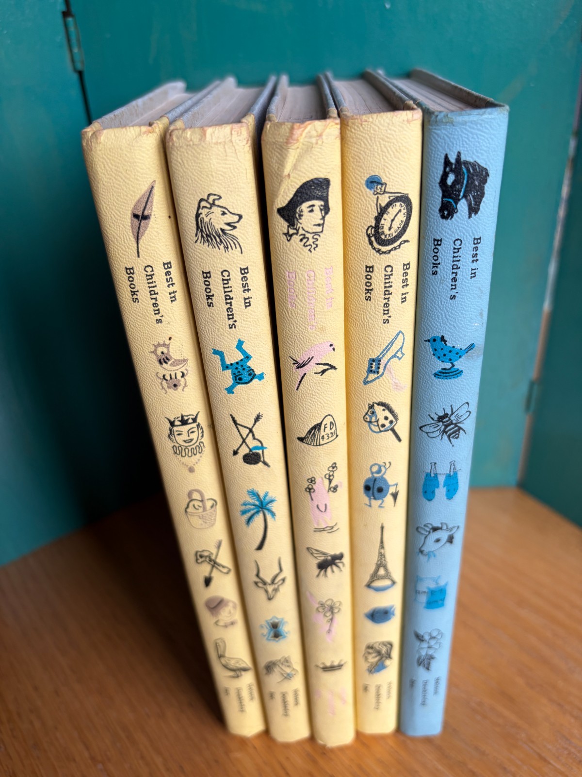 VTG Best in Children's Books Lot of 5 Hardcover 1958-60 Doubleday