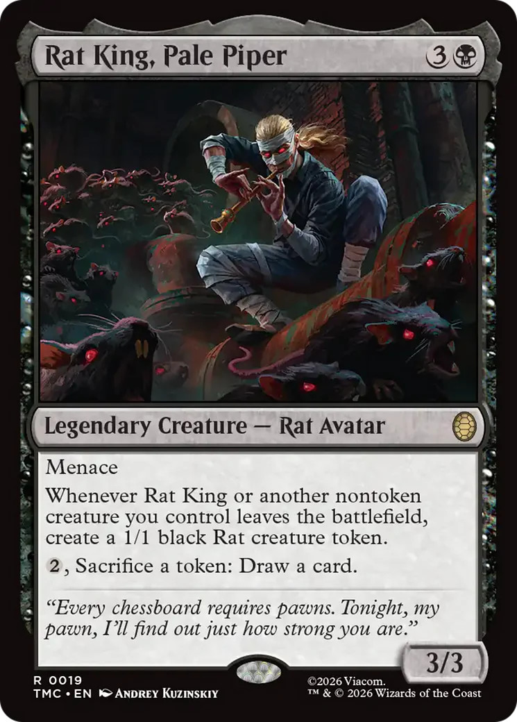 MTG Rat King, Pale Piper [Teenage Mutant Ninja Turtles Commander] Near Mint Magi