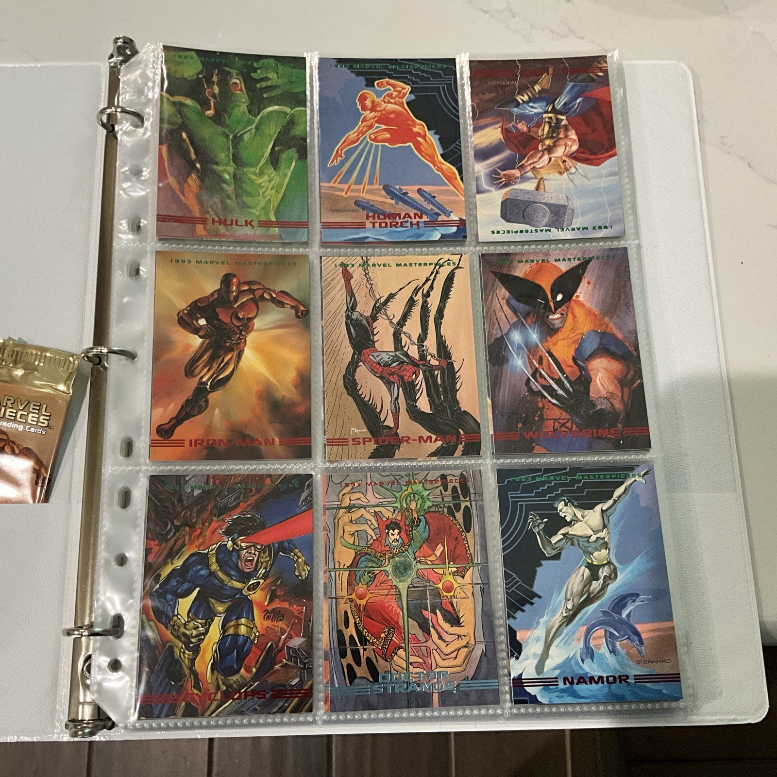 📈 1993 SkyBox Marvel Masterpieces COMPLETE SET | 90 cards |fresh Out Pack