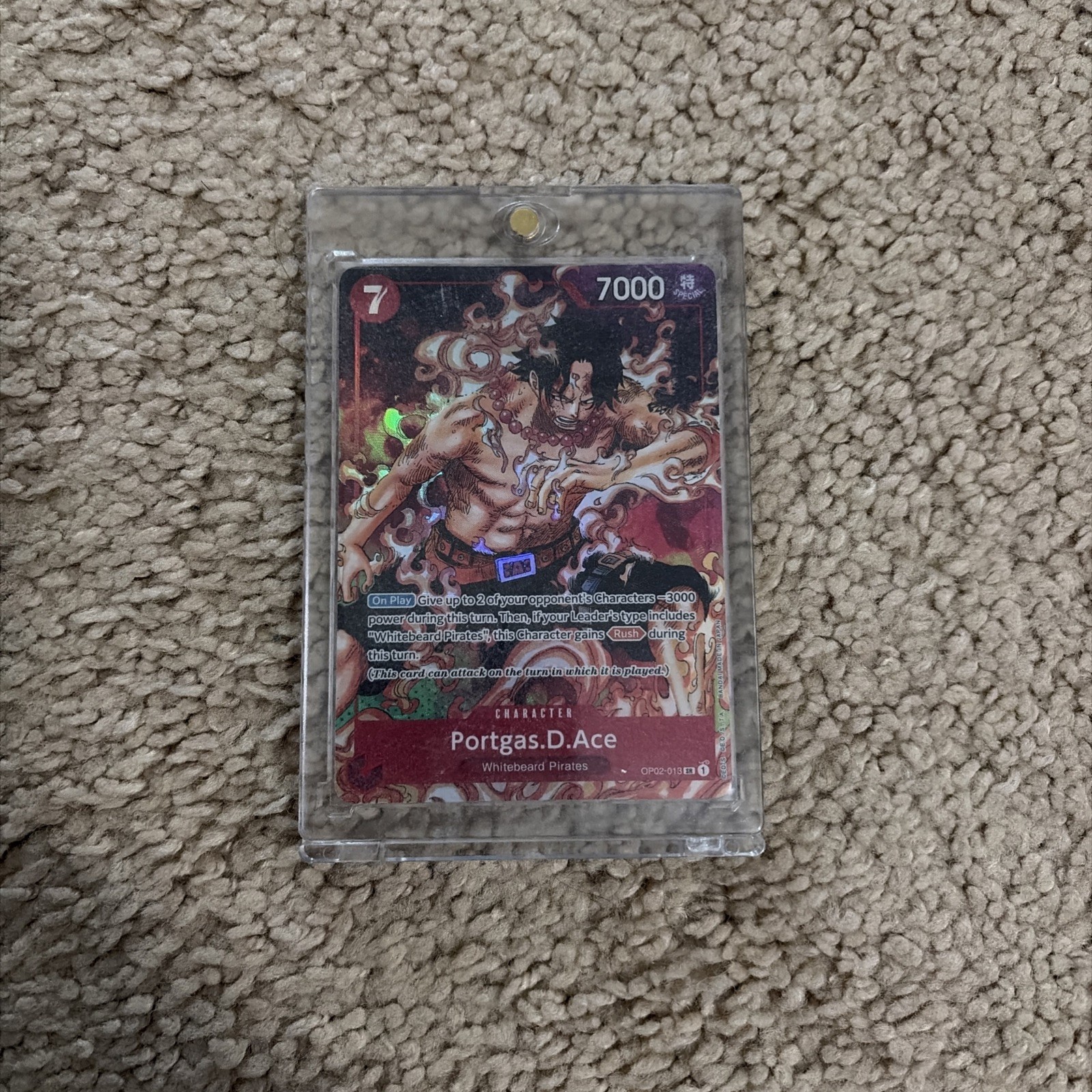 2023 One Piece - Portgas D. Ace (Alt Art) Paramount War OP02-013 English Card