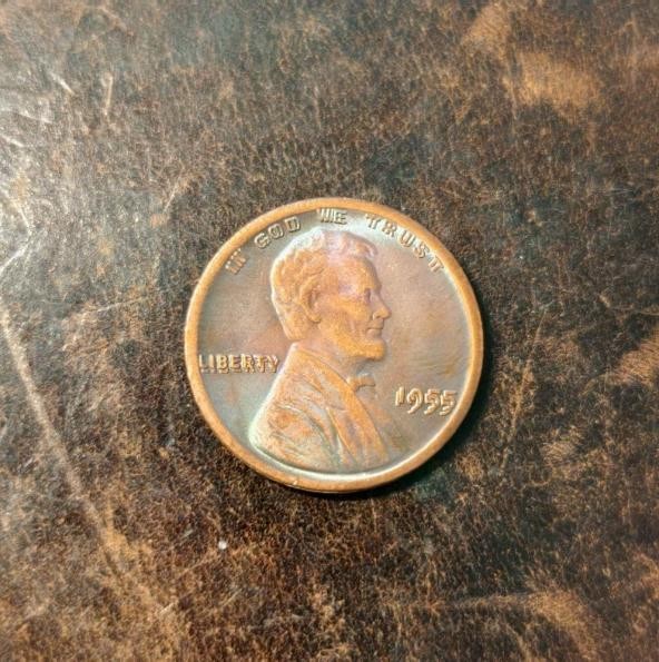 ---1955 DDO Lincoln Wheat Cent As shown in the figure---
