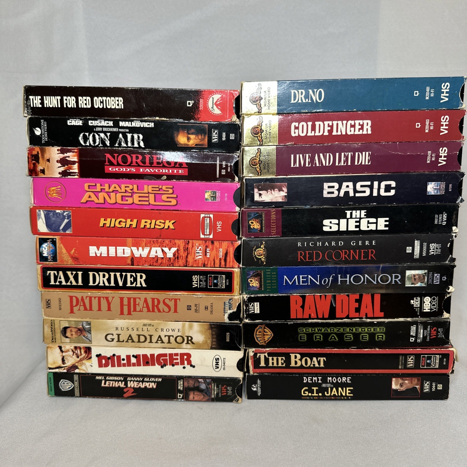 Action VHS BUNDLE LOT OF 22 MOVIES Thriller Suspense War Military Sci-fi Crime Action VHS BUNDLE LOT OF 22 MOVIES Thriller Suspense War Military Sci-fi Crime