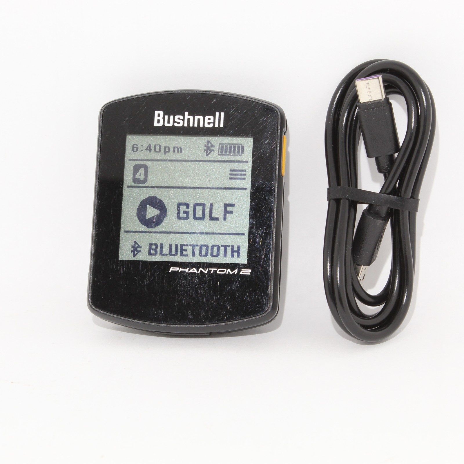 Good Bushnell Golf Phantom 2 GPS Rangefinder - Black (362110) + Charging Cable