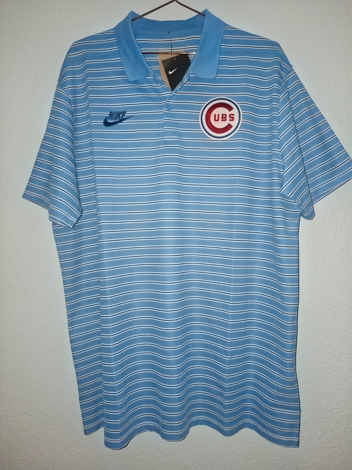 Nike, Men-XL, Chicago Cubs DRI-FIT Victory polo, blue Nike, Men-XL, Chicago Cubs DRI-FIT Victory polo, blue