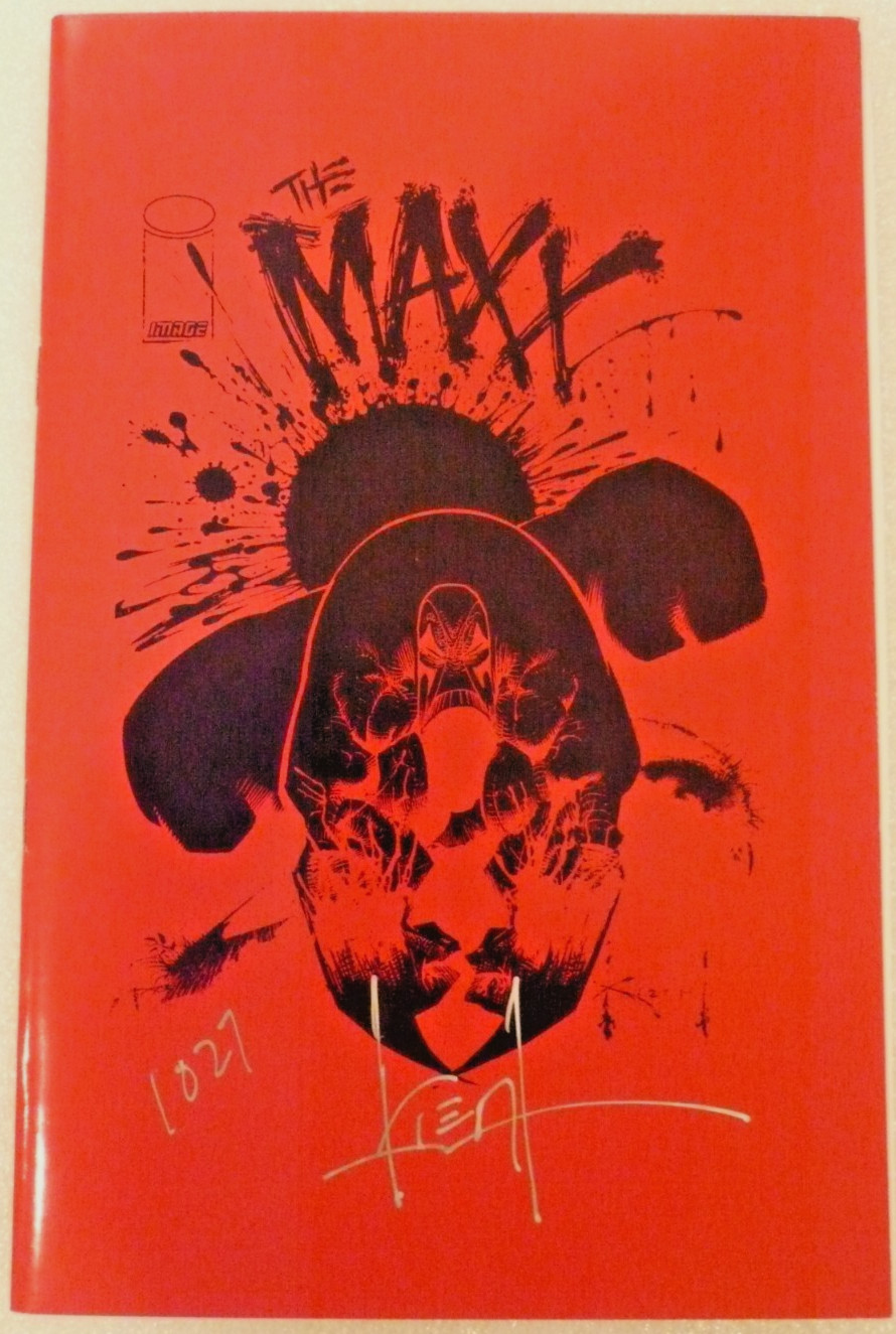 The Maxx Ashcan #1 Red Ed. #1027/1500 NM Signed by Sam Kieth Image Comics The Maxx Ashcan #1 Red Ed. #1027/1500 NM Signed by Sam Kieth Image Comics