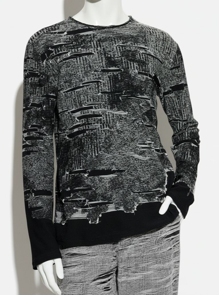 Diesel Men\'s Black K-Cadmo Distressed Sweater Size M Diesel Men\'s Black K-Cadmo Distressed Sweater Size M