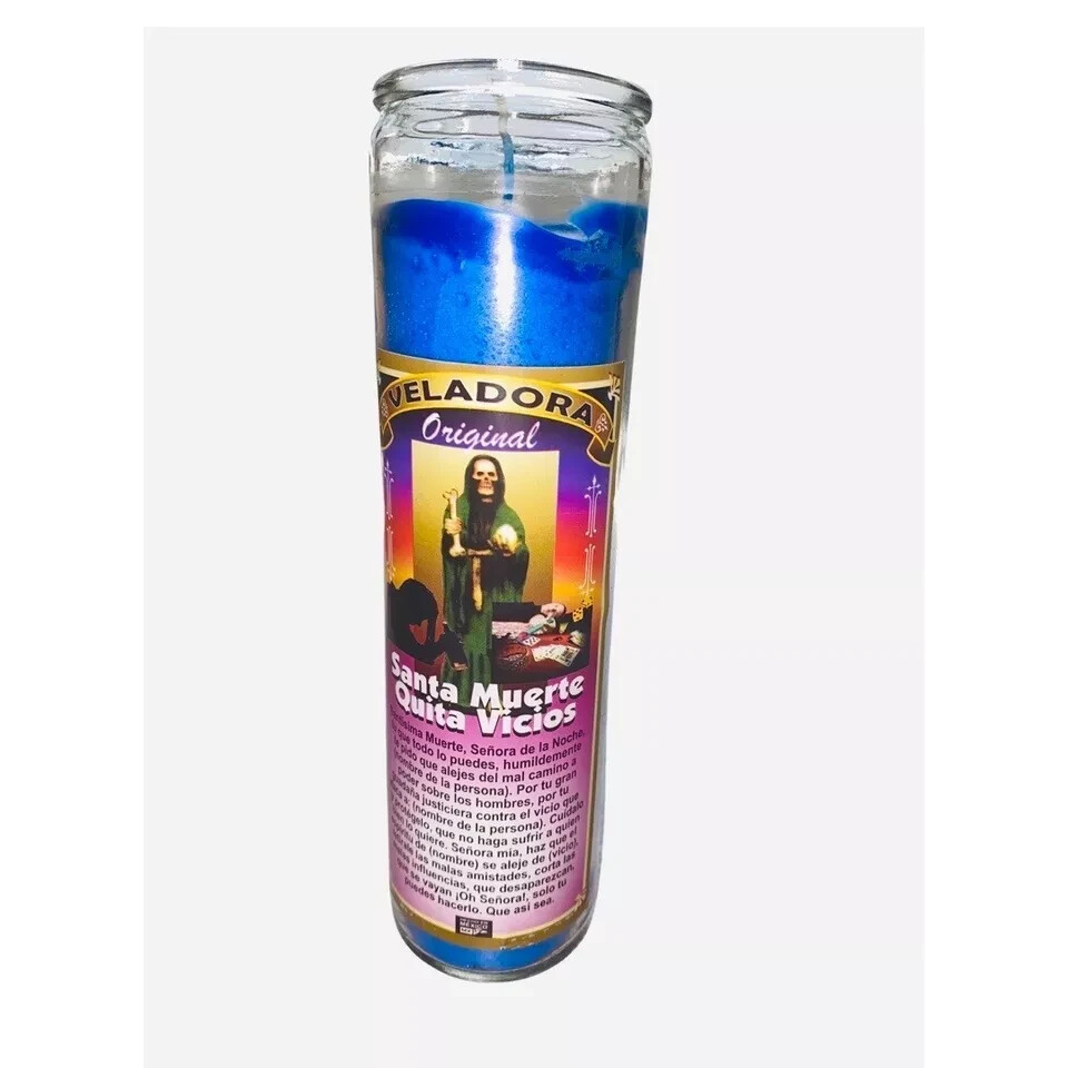 SANTA MUERTE Quita Vicios Veladora / Holy Death Quit Vices Candle Santisima SANTA MUERTE Quita Vicios Veladora / Holy Death Quit Vices Candle Santisima