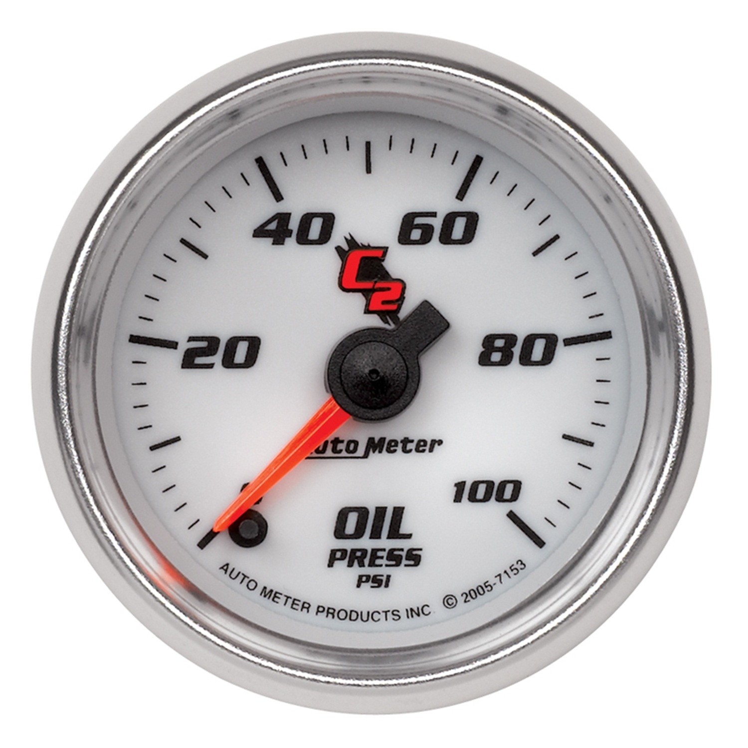 AutoMeter 7153 0-100PSI C2 Oil Pressure Gauge 2-1/16\