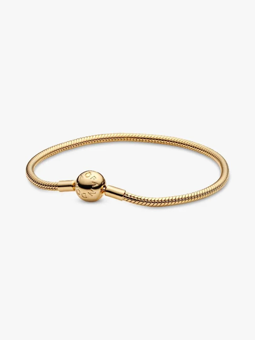 Pandora Jewelry Snake Chain Shine Bracelet 568748C00 - 14k Gold  SEALED NEW