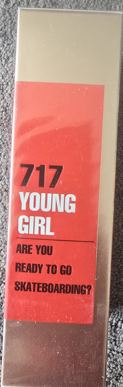 717 Young Girl Are You Ready To Go Skateboarding? Vintage 3 Fl