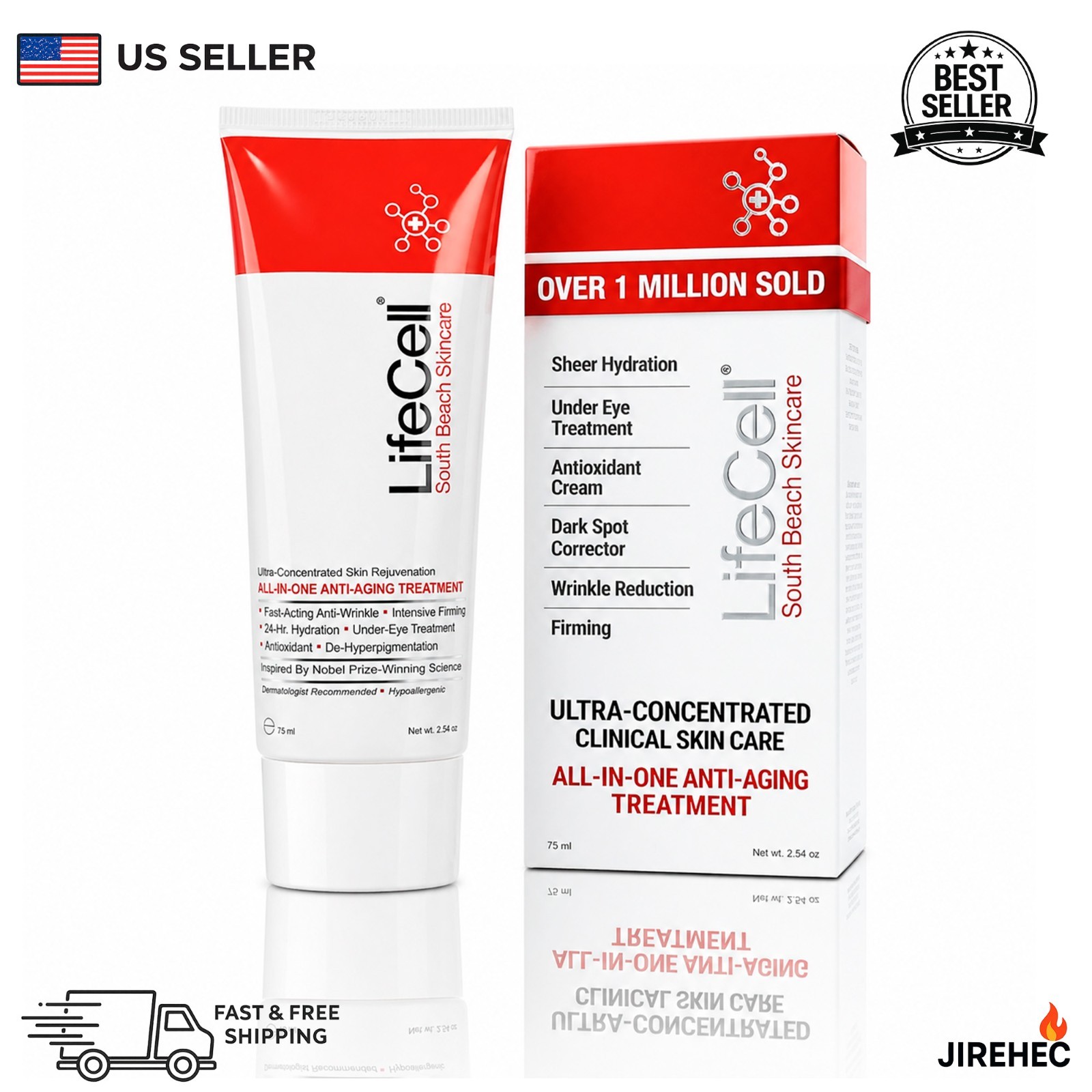 South Beach All-In-One Anti-Aging Treatment, 2.54oz – Firming & Hydrating Care
