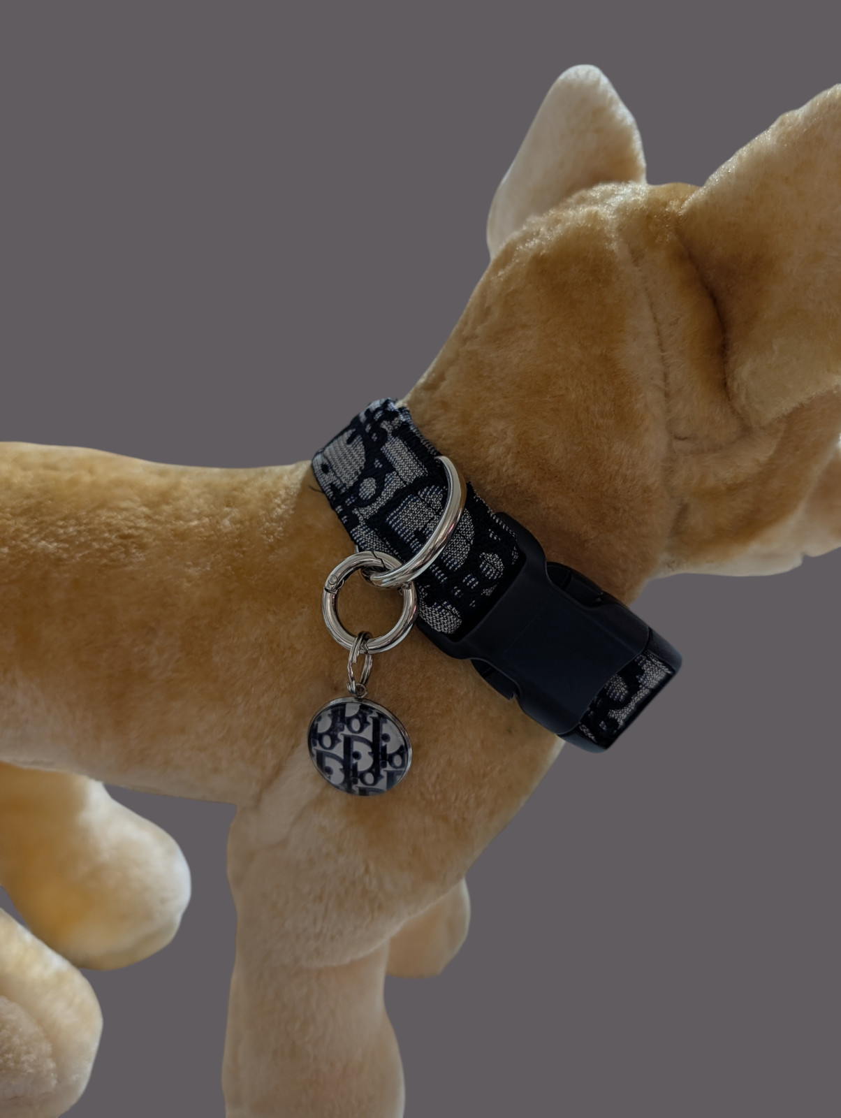 Elegant dog collar, collar for dog, luxury collar for dog with removable tag SM Elegant dog collar, collar for dog, luxury collar for dog with removable tag SM