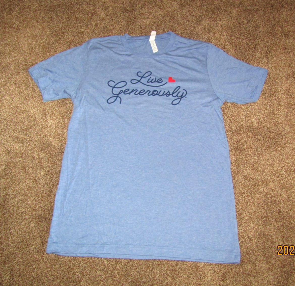 Live Generously T-Shirts Thrivent Blue Small Medium Large 2XL NWOT Live Generously T-Shirts Thrivent Blue Small Medium Large 2XL NWOT
