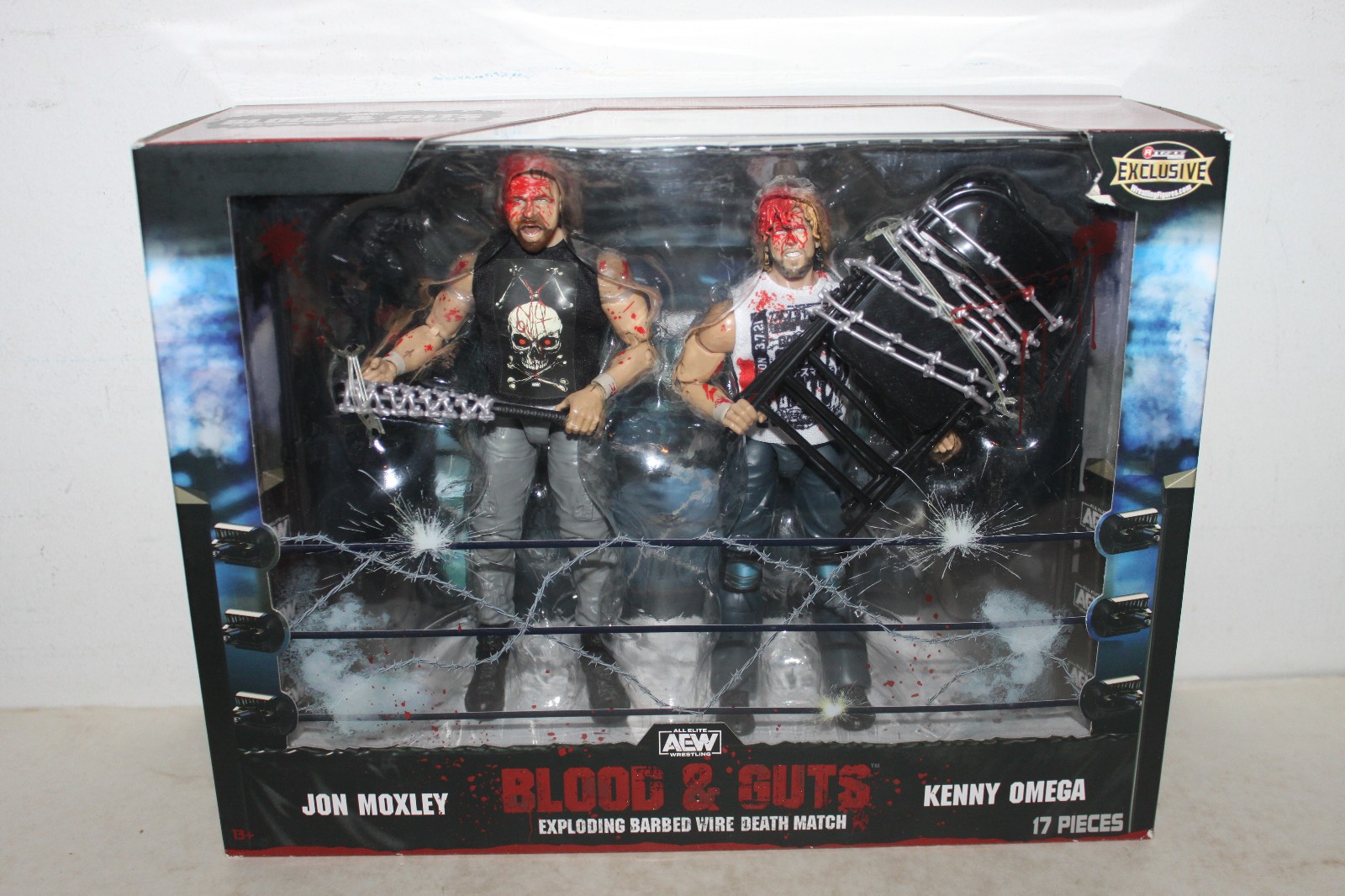 AEW Blood & Guts Jon Moxley and Kenny Omega Ringside Exclusive