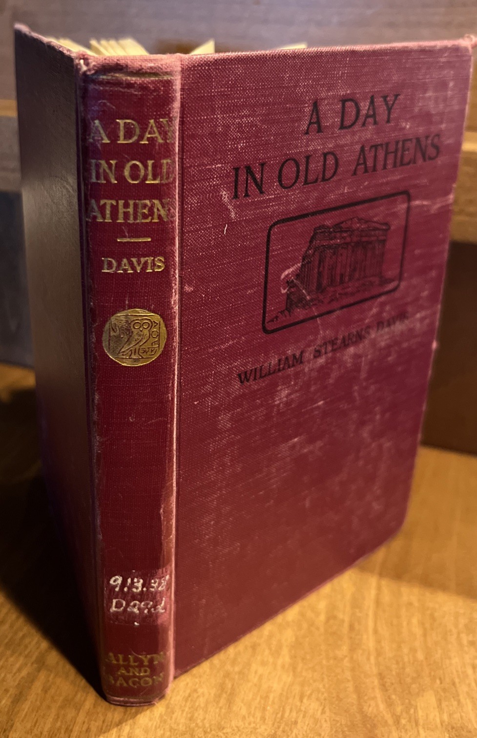 A Day In Old Athens 1914 By William Stearns Davis, first edition
