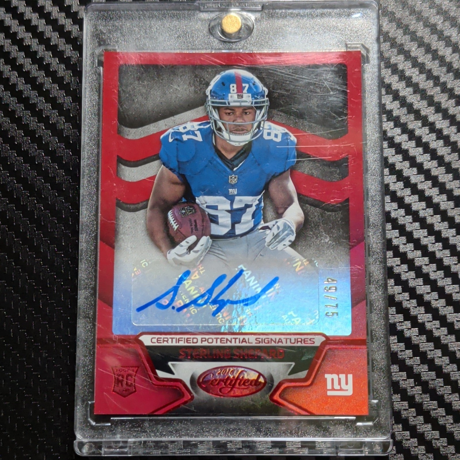 Panini 2016 Certified Potential Signatures Sterling Shepard RC Auto/75 With Slab