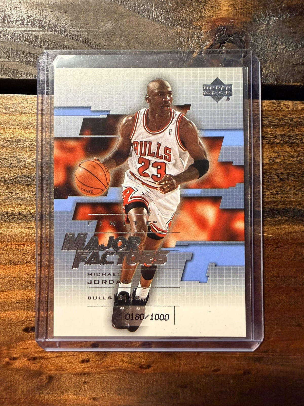 2003-04 Upper Deck Finite MICHAEL JORDAN Major Factors #180/1000 2003-04 Upper Deck Finite MICHAEL JORDAN Major Factors #180/1000