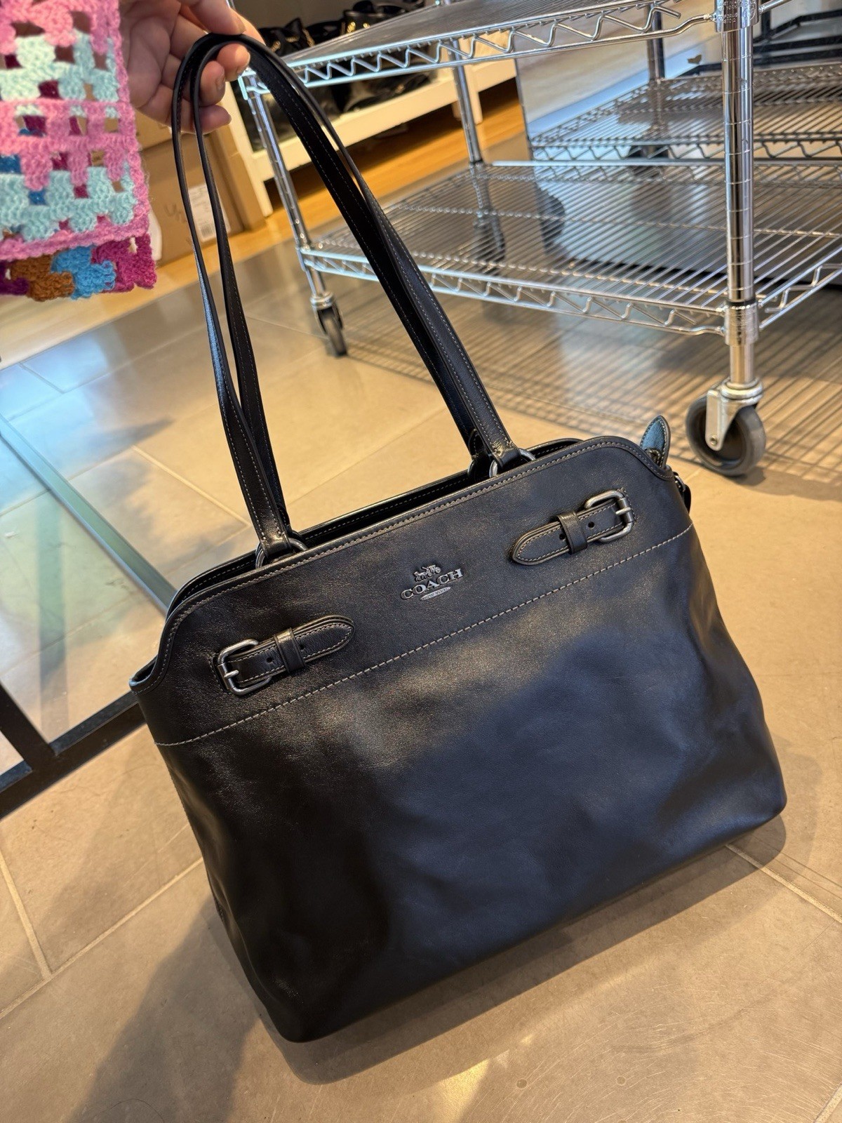 NWT Coach Easton Tote Bag Black CCZ07  leather new