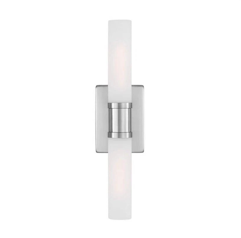 Generation Lighting Keaton 20 in. Medium 2-Light Brushed Nickel Vanity Light Generation Lighting Keaton 20 in. Medium 2-Light Brushed Nickel Vanity Light