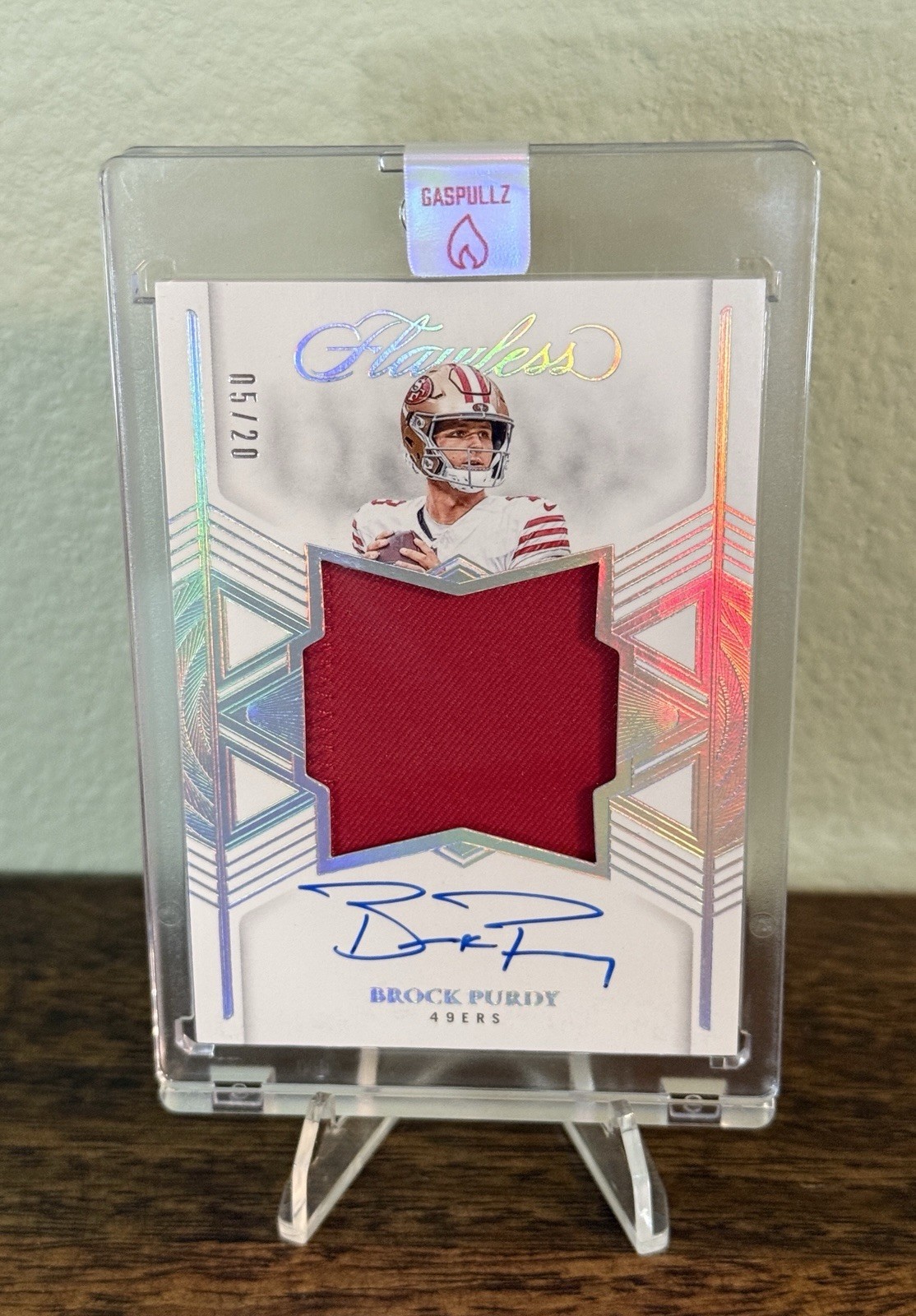 Brock Purdy 2025 Flawless Star Swatch Signatures 5/20 Patch Auto Nice Card Brock Purdy 2025 Flawless Star Swatch Signatures 5/20 Patch Auto Nice Card