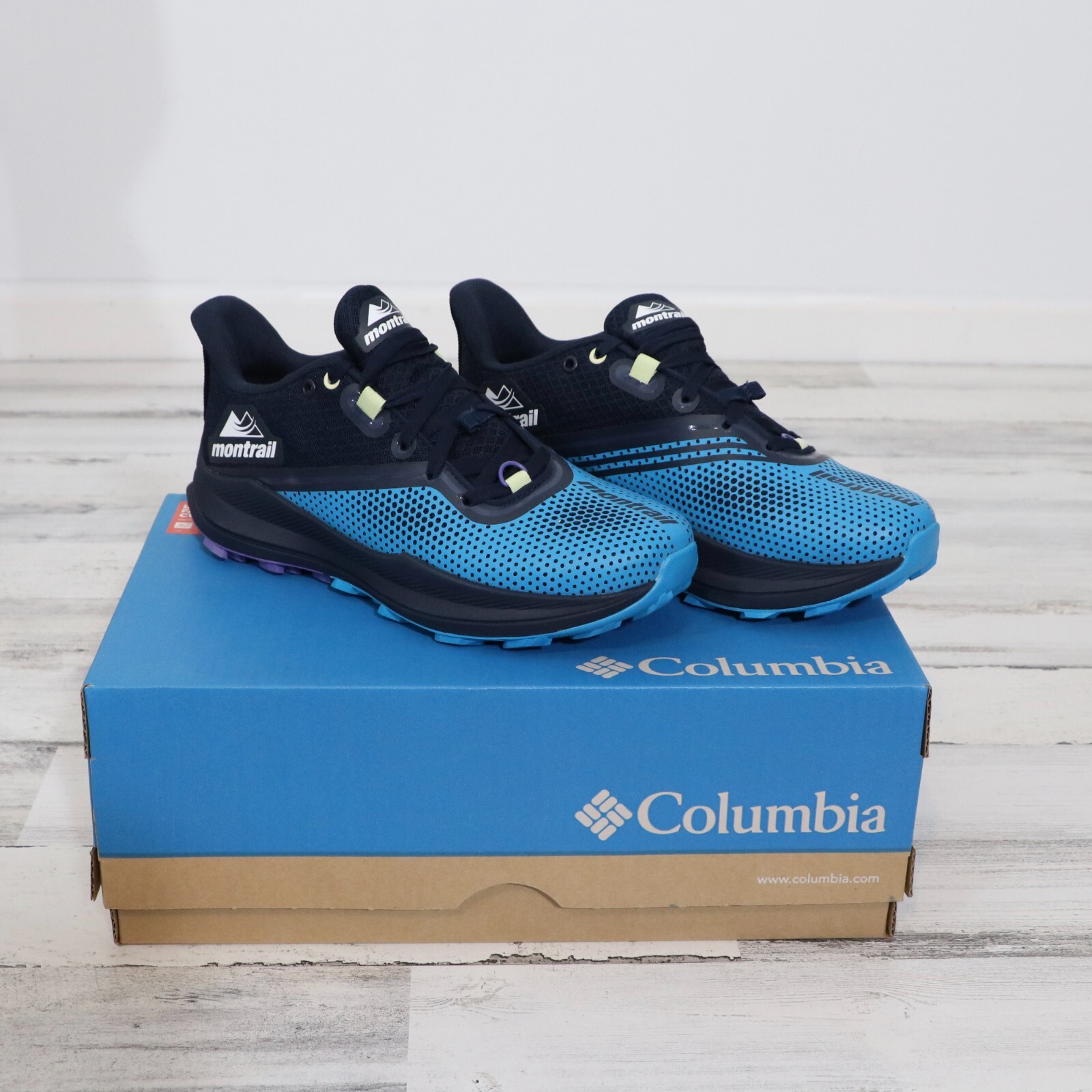 Columbia Montrail Trinity FKT Sneaker, Ocean Blue/Collegiate Navy Women’s 9 NEW