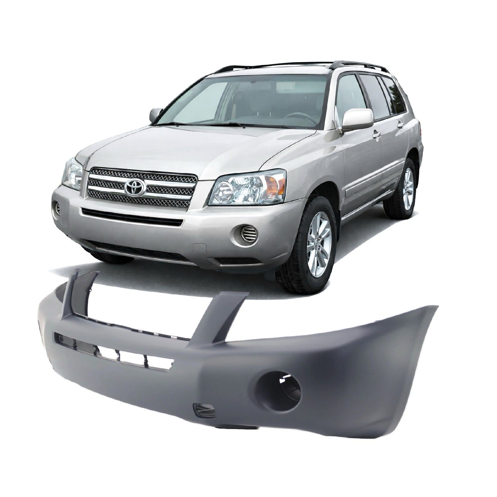 2006-2007 Toyota Highlander Hybrid Front Bumper Cover TO1000312 5211948930