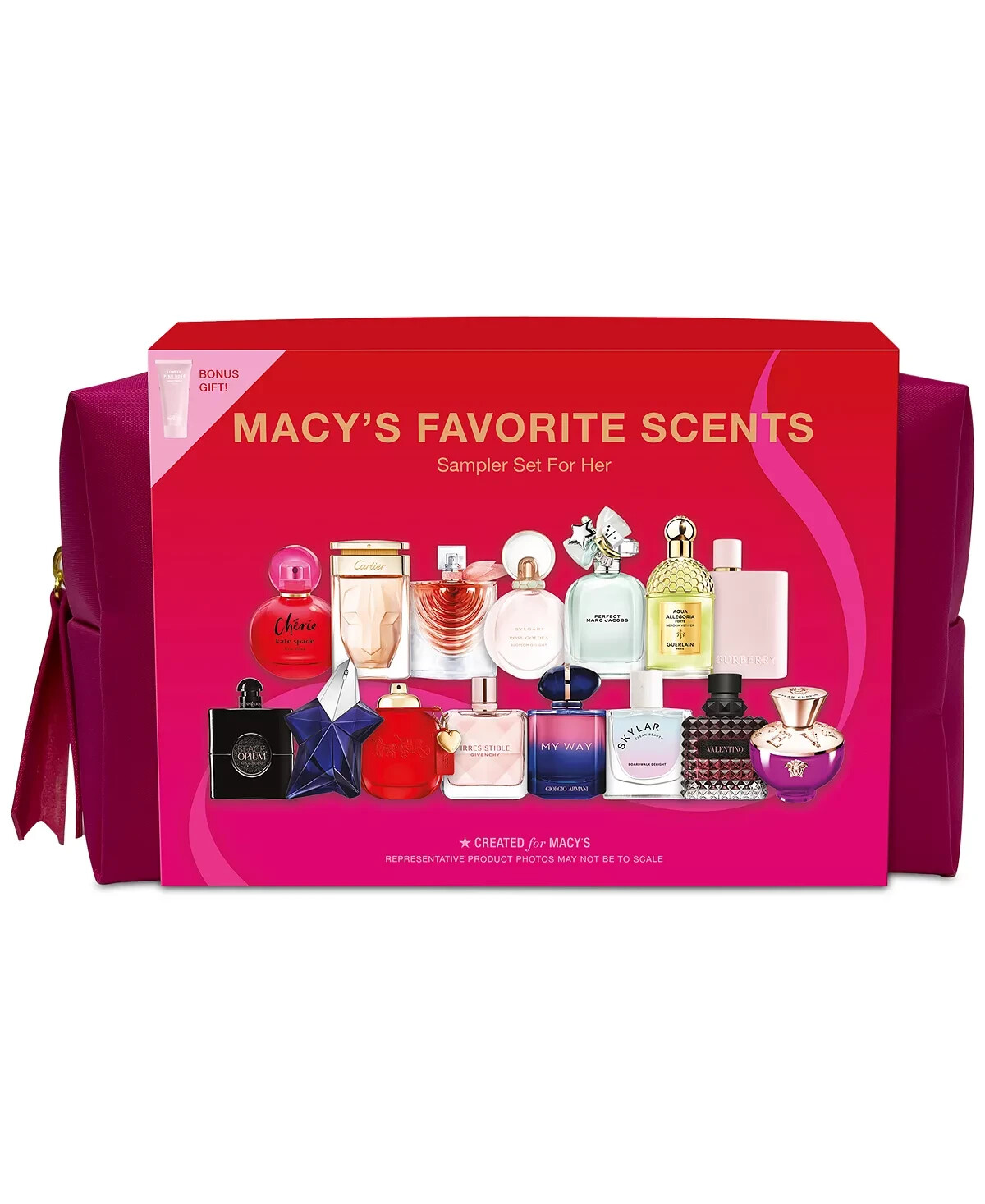 Holiday Limited Macys 17-Pc. Scents Sampler Discovery For Her W/ Pink Gift Bag Holiday Limited Macys 17-Pc. Scents Sampler Discovery For Her W/ Pink Gift Bag
