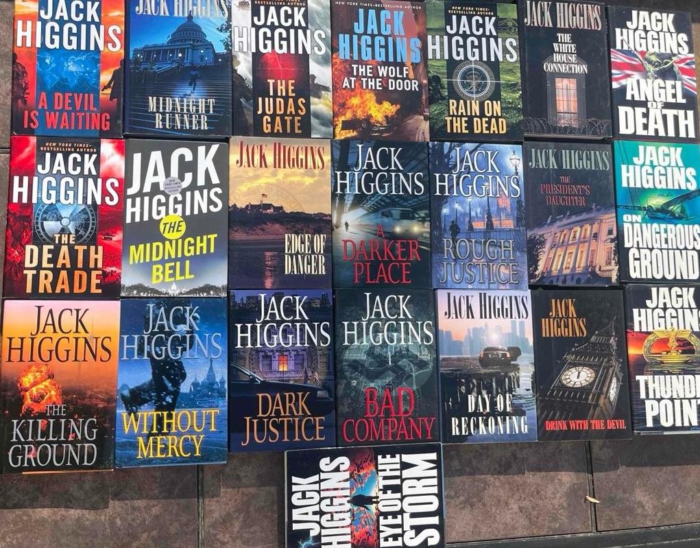 ALL  HARDCOVER  Jack Higgins COMPLETE SEAN DILLION SERIES 1-22 Eye of Storm  LOT