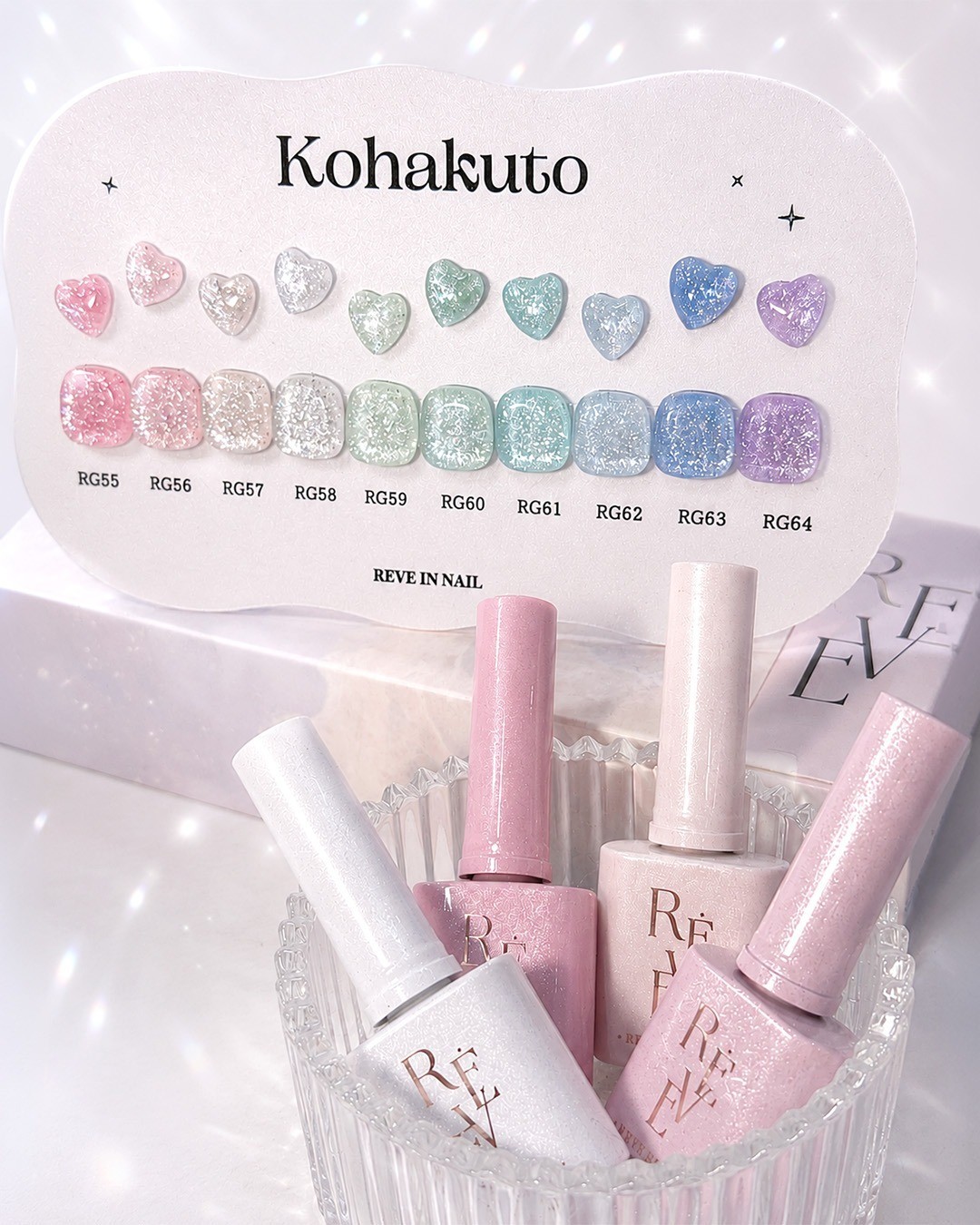 REVE IN NAIL KOHAKUTO Glitter Gel Nail Polish K-Beauty