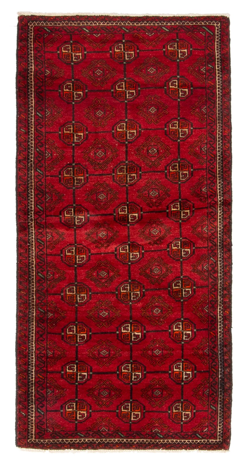 Vintage Traditional Hand-Knotted Area Rug 2\'6\