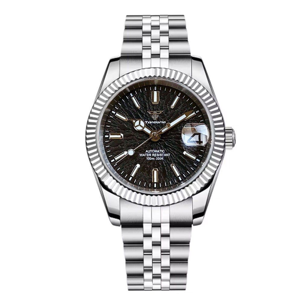 Tandorio 36mm/ 39mm Automatic Watch For Men For Japan NH35A Polish Bezel 20ATM